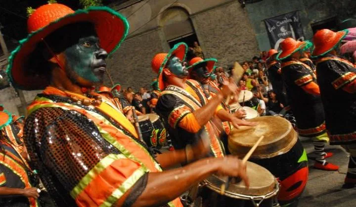 Candombe performance in the streets