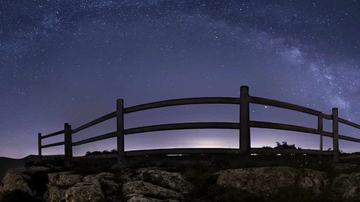 Stargazing experience under the night sky